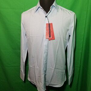 American Breed Smart Shirt Mens S Light Blue Button Up Long Sleeve Dressy NWT